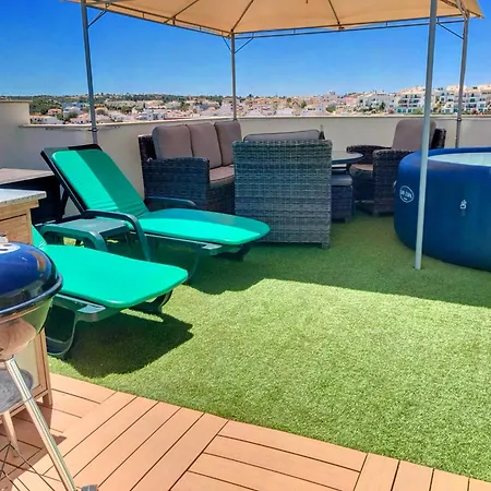 Alpha - 2 Bedrooms, Private Rooftop Patio With Hot Tub, Bbq And View Ferragudo (Faro)